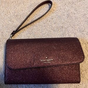 Kate spade sparkly wristlet